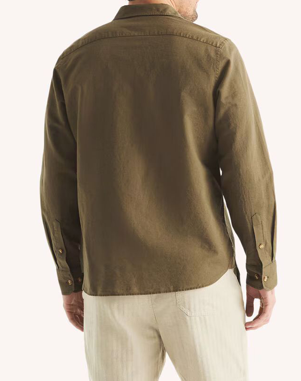 NAUTICA РИЗА ΜΜ L/S LINEN SOLID FCA