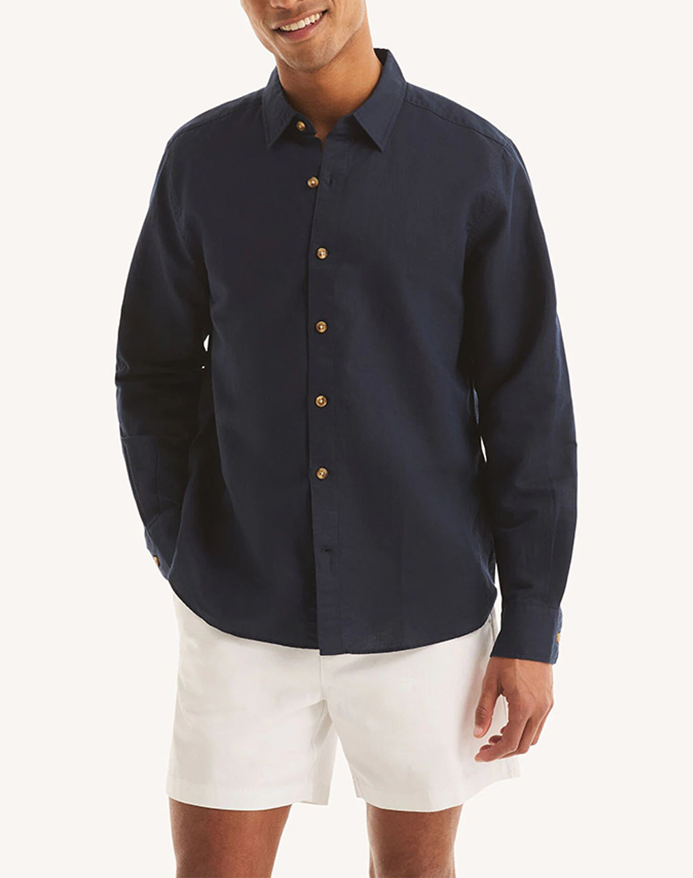NAUTICA РИЗА ΜΜ L/S LINEN SOLID FCA
