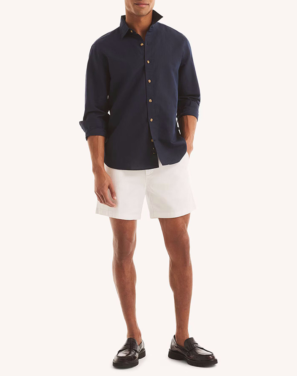 NAUTICA РИЗА ΜΜ L/S LINEN SOLID FCA