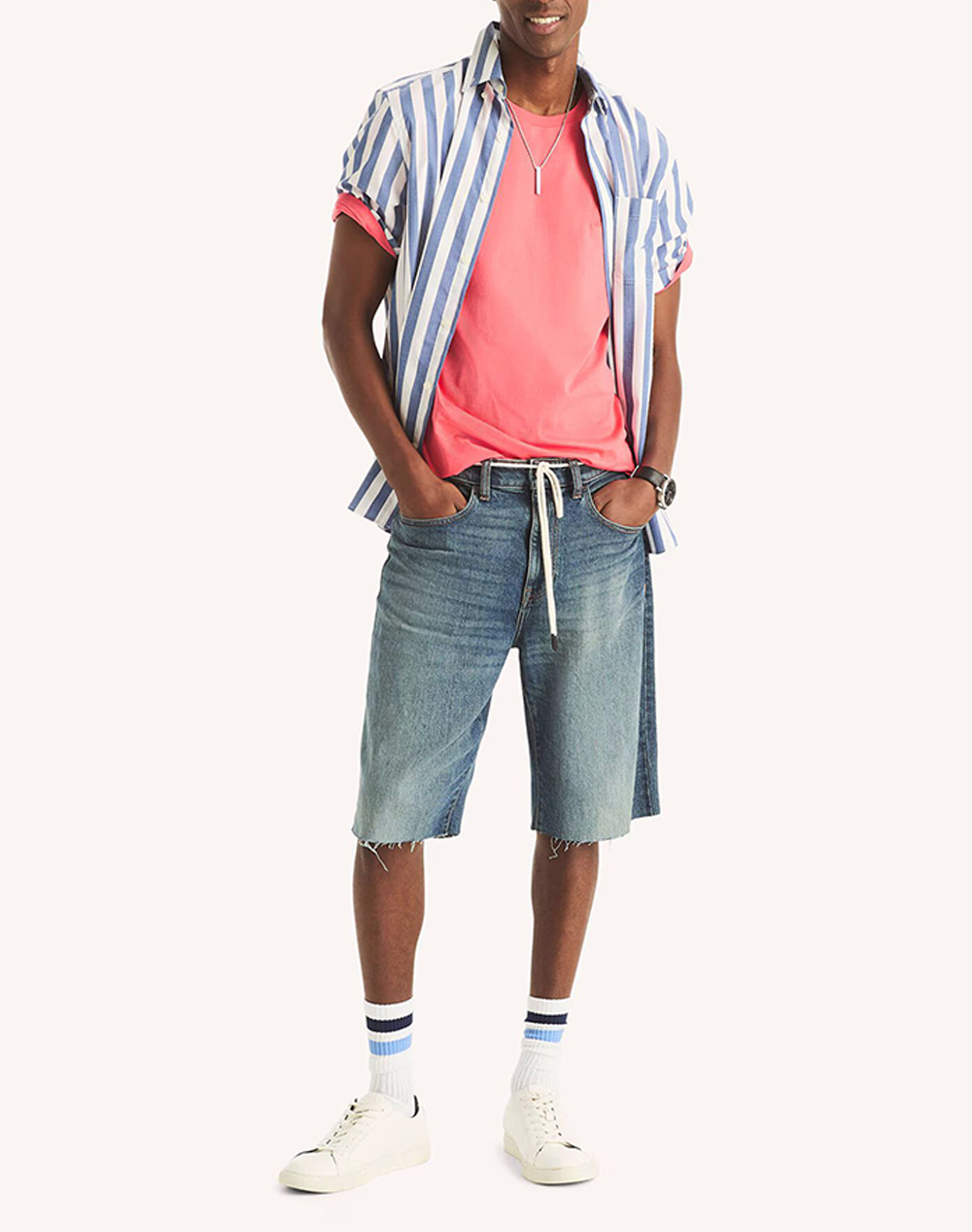 NAUTICA BLOUSE T-SHIRT KM S/S T-SHIRTS CREW TEE