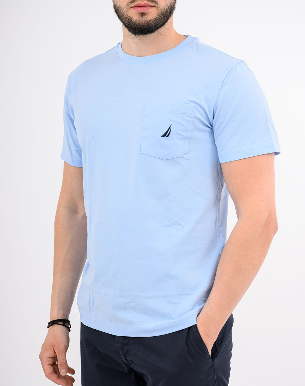 NAUTICA BLOUSE T-SHIRT ΚΜ SS ANCHOR POCKET TEE