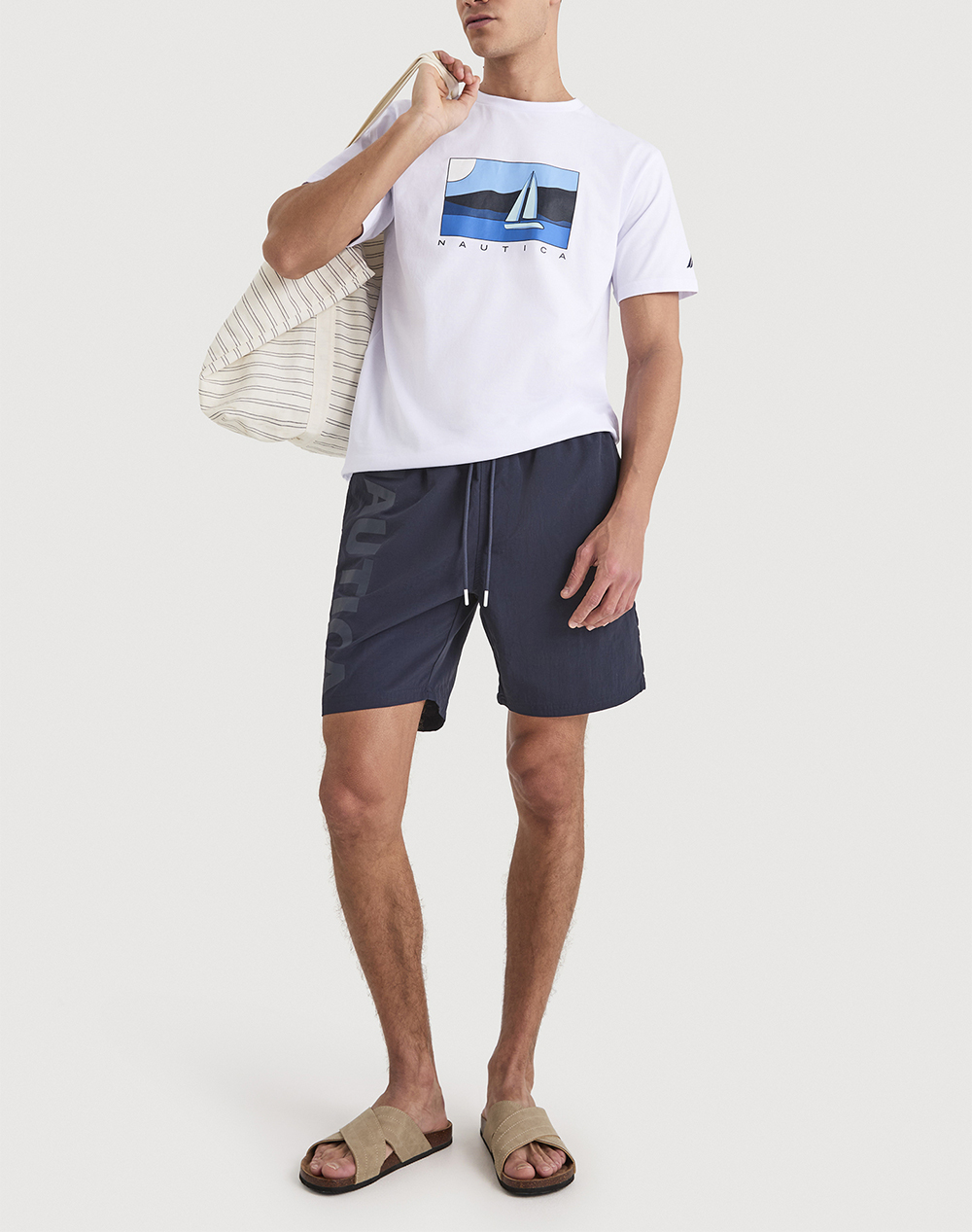 NAUTICA БЛУЗА T-SHIRT KM Tay T-Shirt