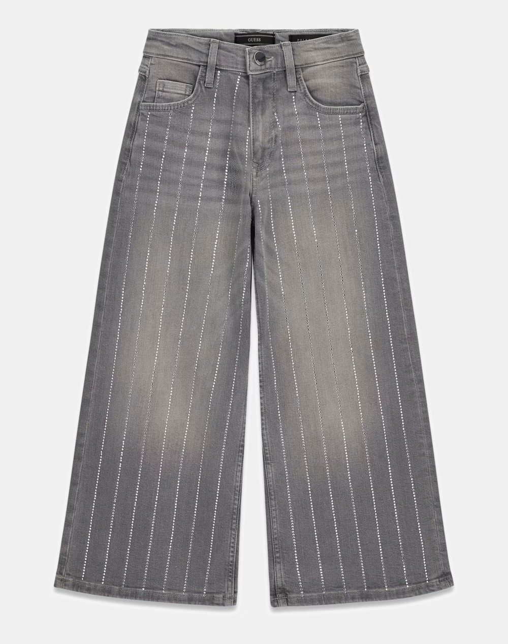 GUESS PALAZZO GREY STR DENIM PANTS TROUSERS ДЕТСКИ GIRL