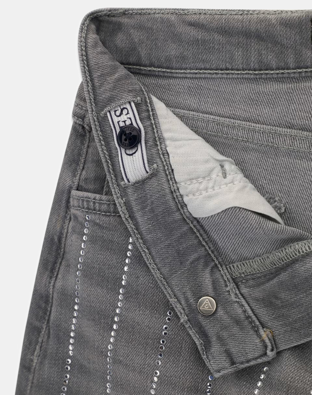 GUESS PALAZZO GREY STR DENIM PANTS TROUSERS ДЕТСКИ GIRL