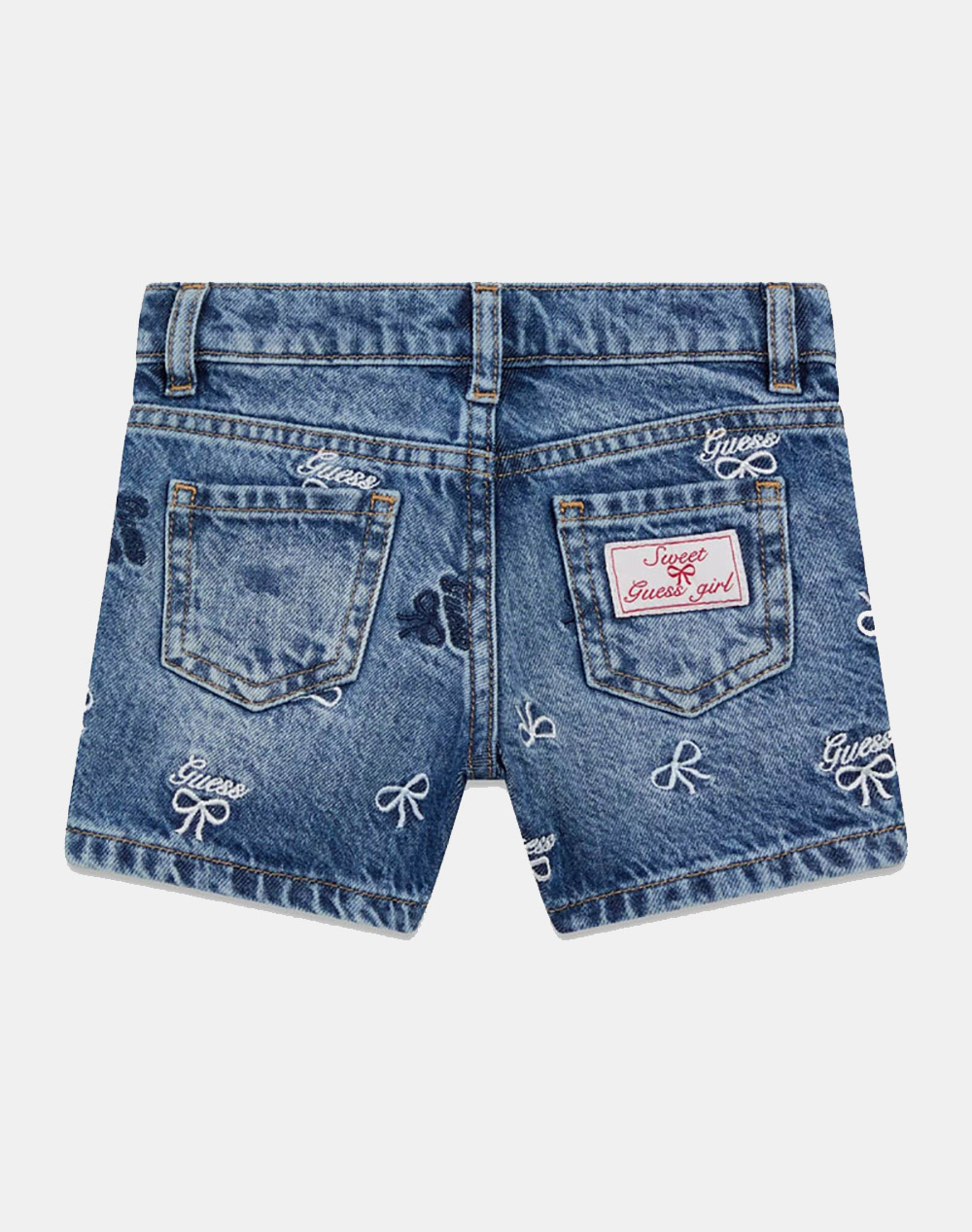 GUESS SHORTS RIGID DENIM WITH EMBRO ДЕТСКИ ШОРТИ GIRL