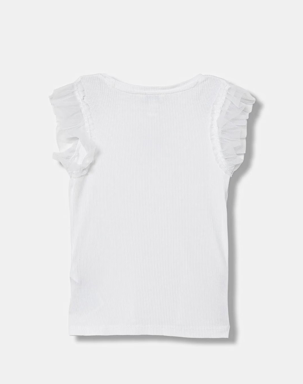 GUESS RIB SS T-SHIRT W/MESH Детска блуза GIRL