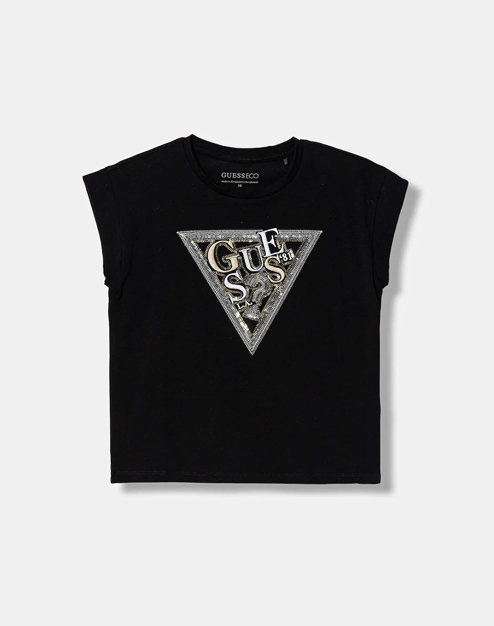 GUESS MIDI SS T-SHIRT W/SEQUINS Детска блуза GIRL