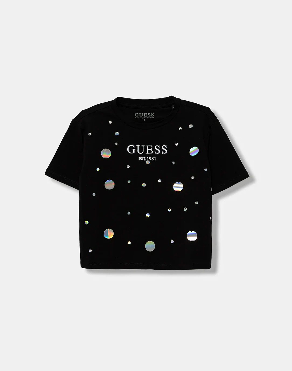GUESS KIDS MIDI SEQUINS SS T-SHIRT ДЕТСКА БЛУЗА GIRL