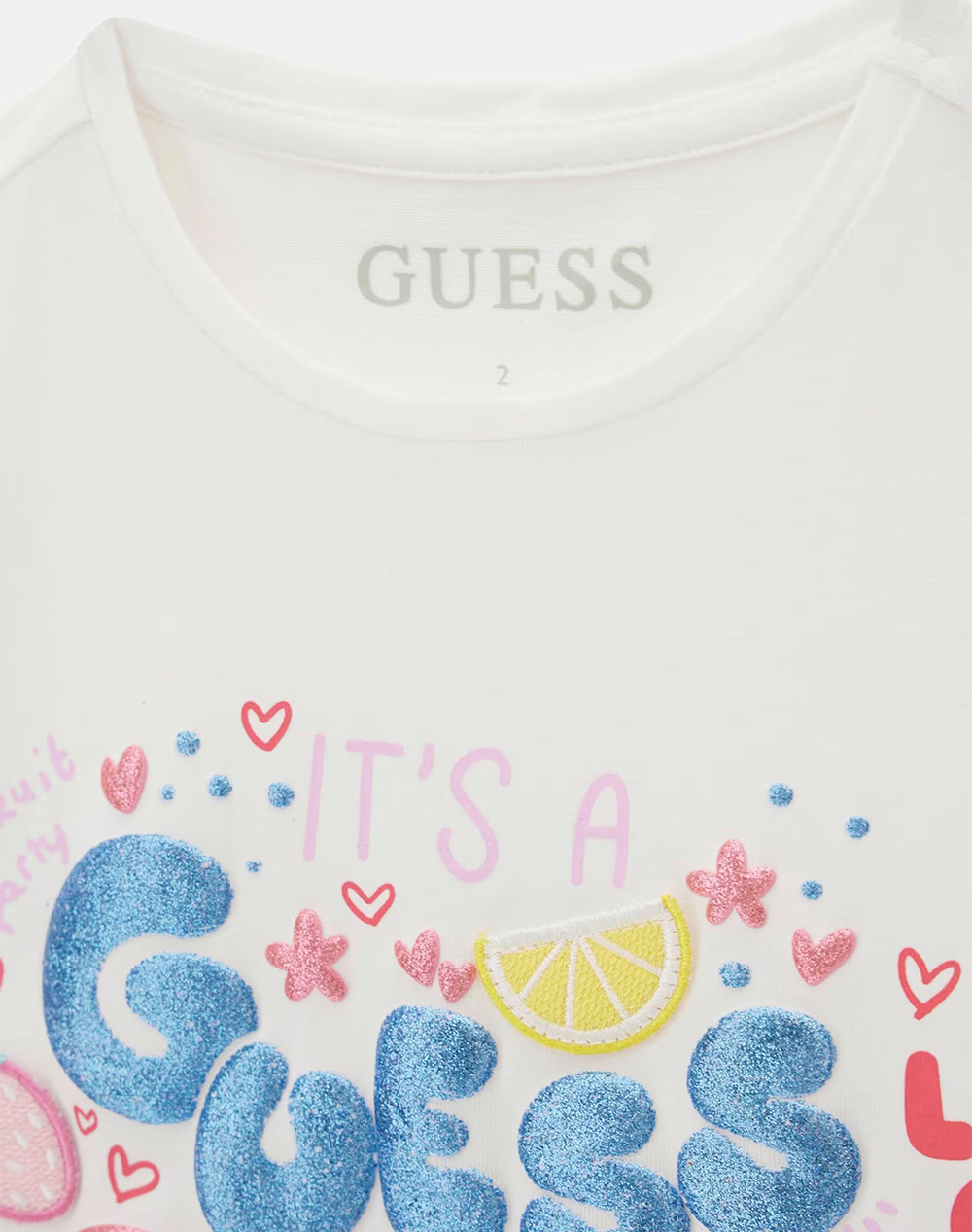 GUESS HIGH LOW SS T-SHIRT BLOUSE CHILD GIRL