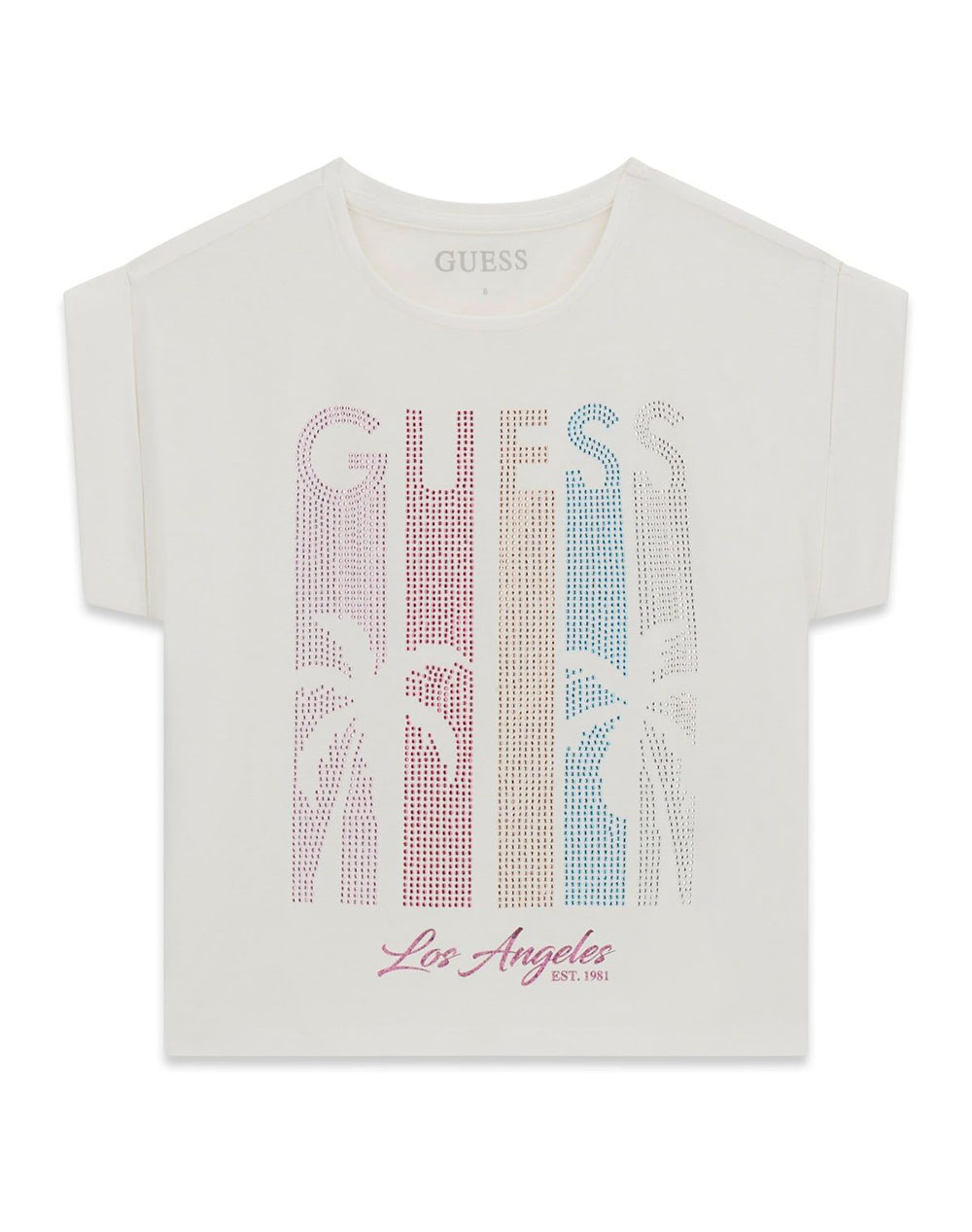 GUESS MIDI BOXY SS T-SHIRT CHILDRENS GIRLS T-SHIRT