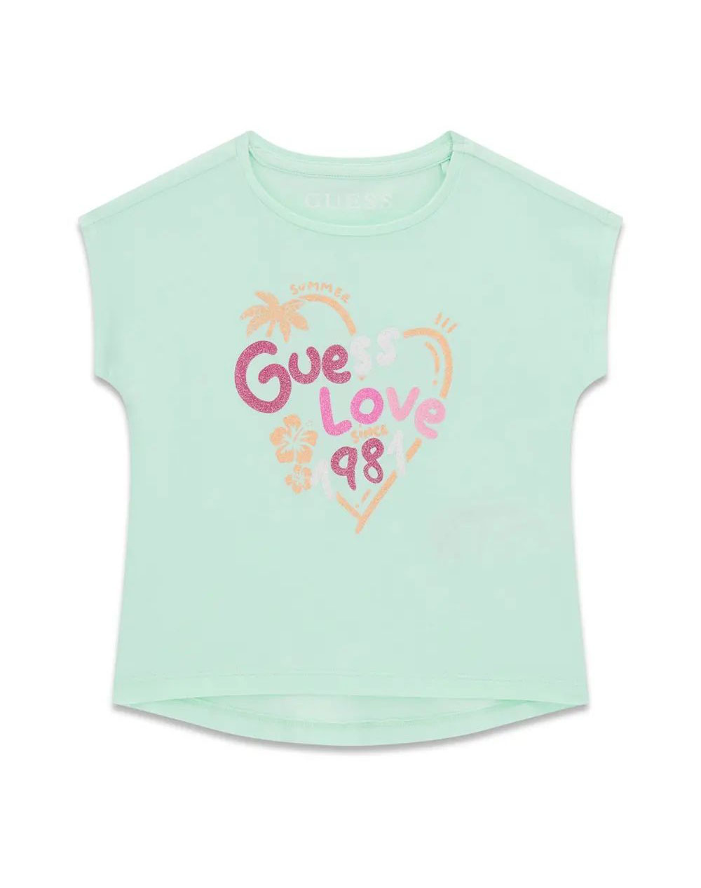GUESS HIGH LOW SS T-SHIRT BLOUSE CHILDREN GIRL