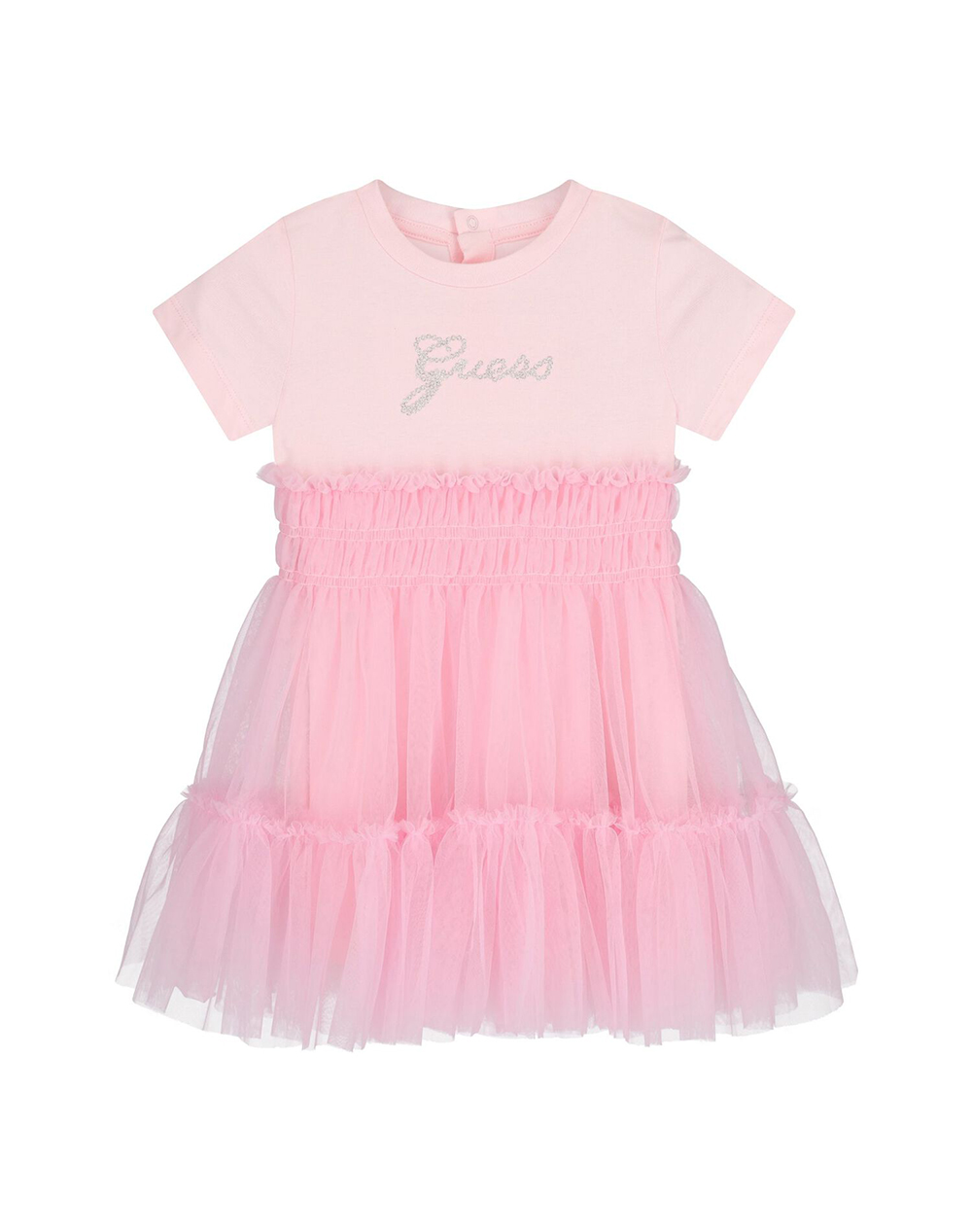 GUESS SET MIXED FABRIC DRESS+PANTIES РОКЛЯ CHILDREN GIRL