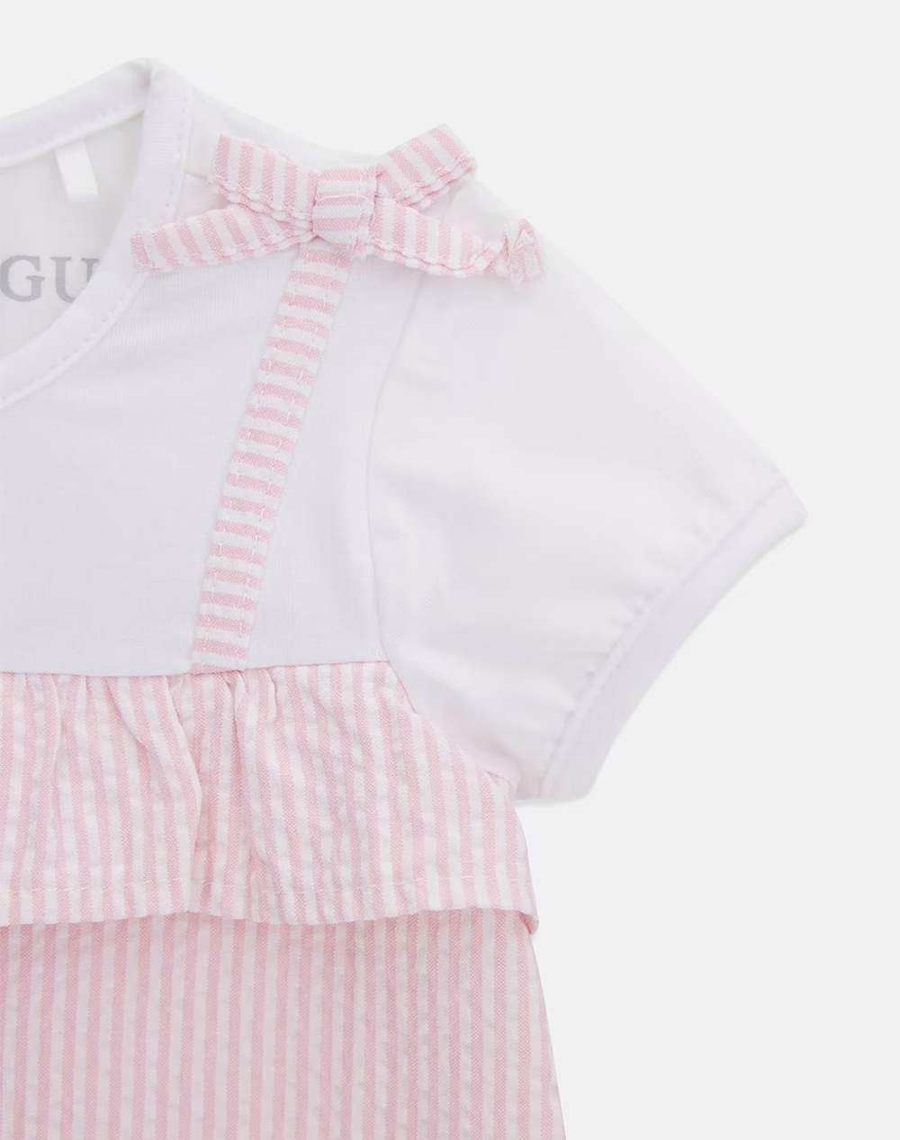 GUESS SET MIXED FABRIC SS DRESS+PANT DRESS CHILD GIRL