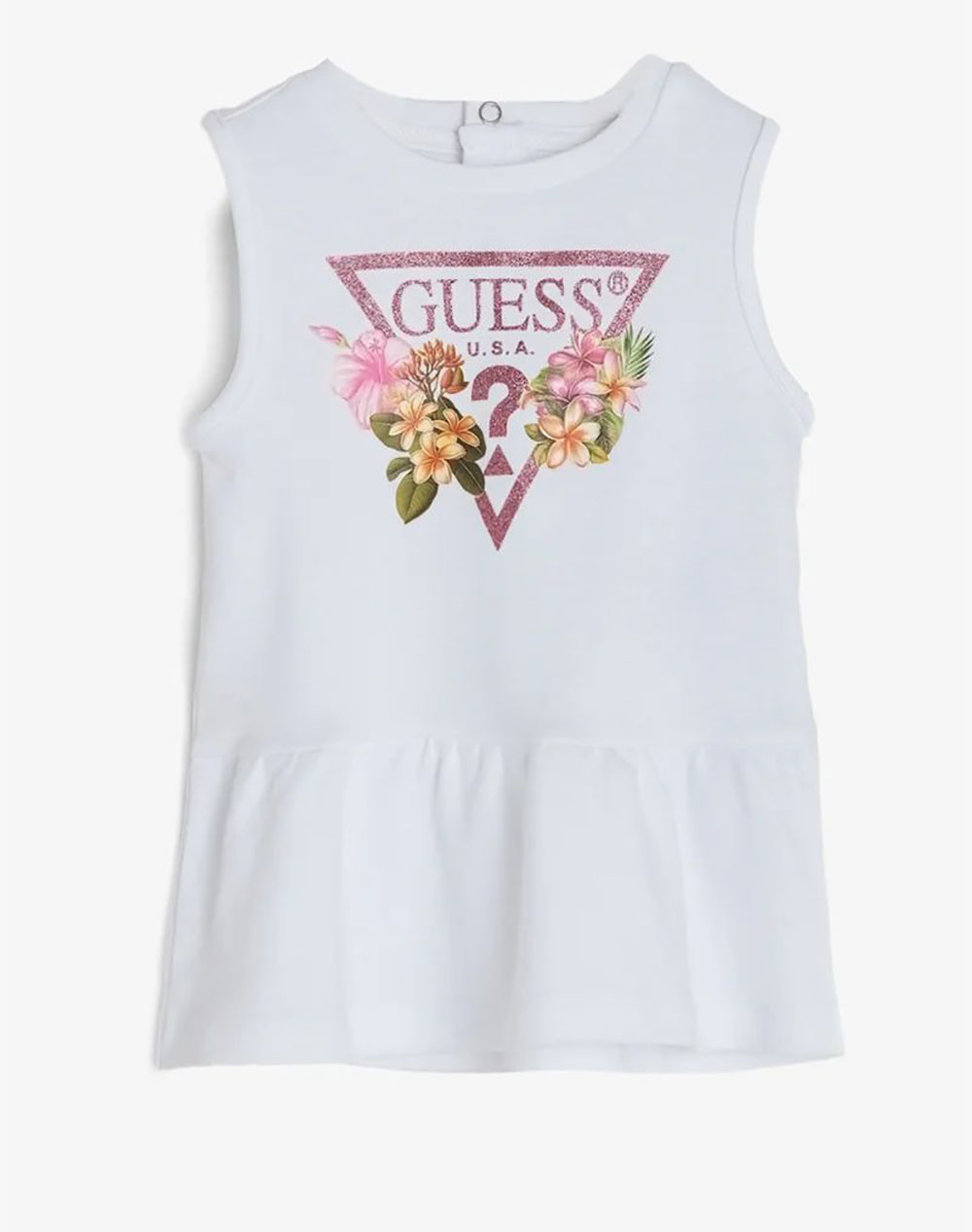 GUESS INTERLOCK SLEEVELESS DRESS GIRLS DRESS