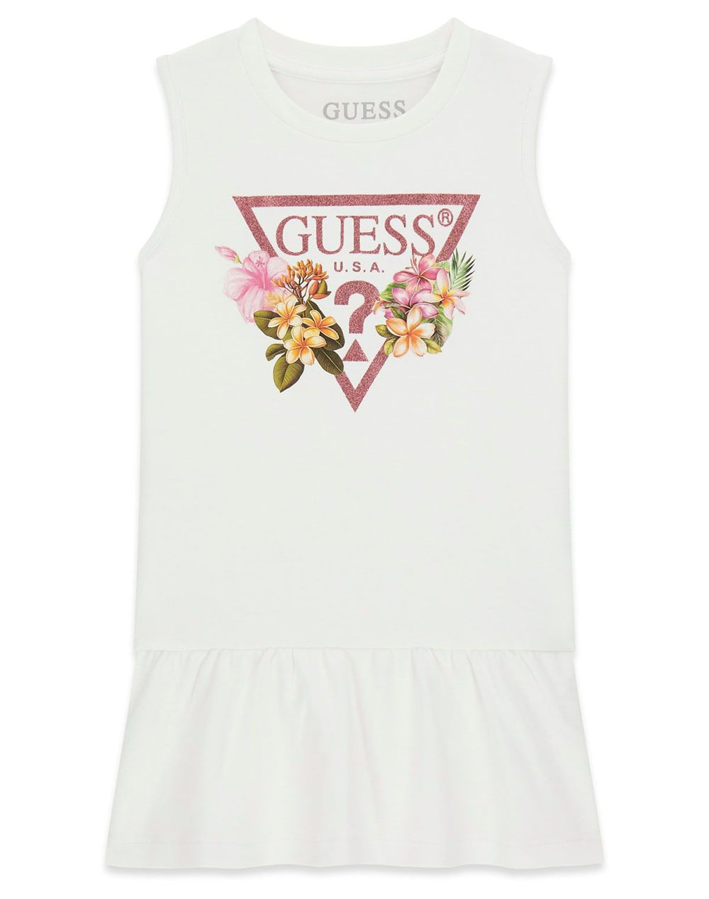 GUESS INTERLOCK SLEEVELESS DRESS GIRLS DRESS