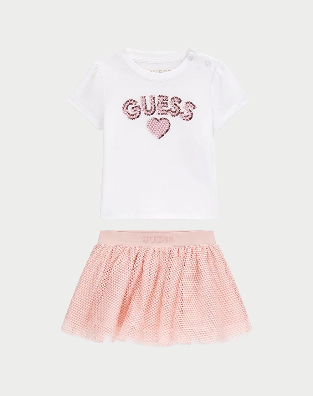 GUESS SET T-SHIRT+ SKIRT ДЕТСКИ КОМПЛЕКТ GIRL