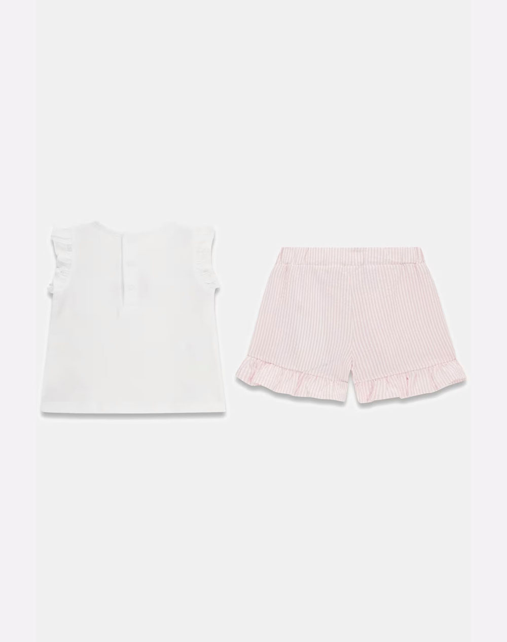 GUESS SET SS T-SHIRT+SEERSUCKER SHOR GIRL CHILDRENS SET