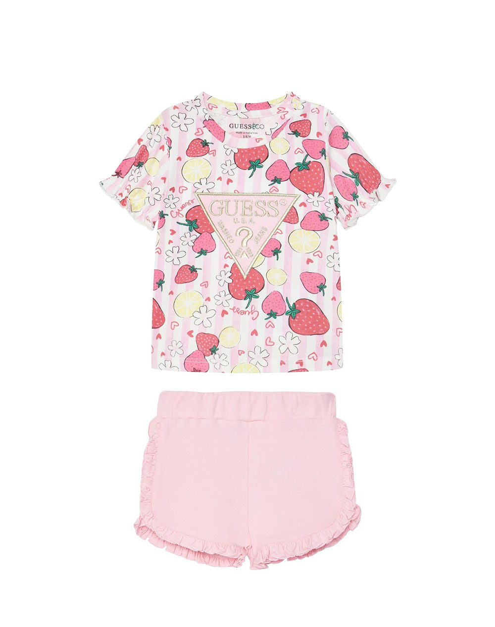 GUESS SET SS T-SHIRT+ACTIVE SHORTS ДЕТСКИ КОМПЛЕКТ GIRL