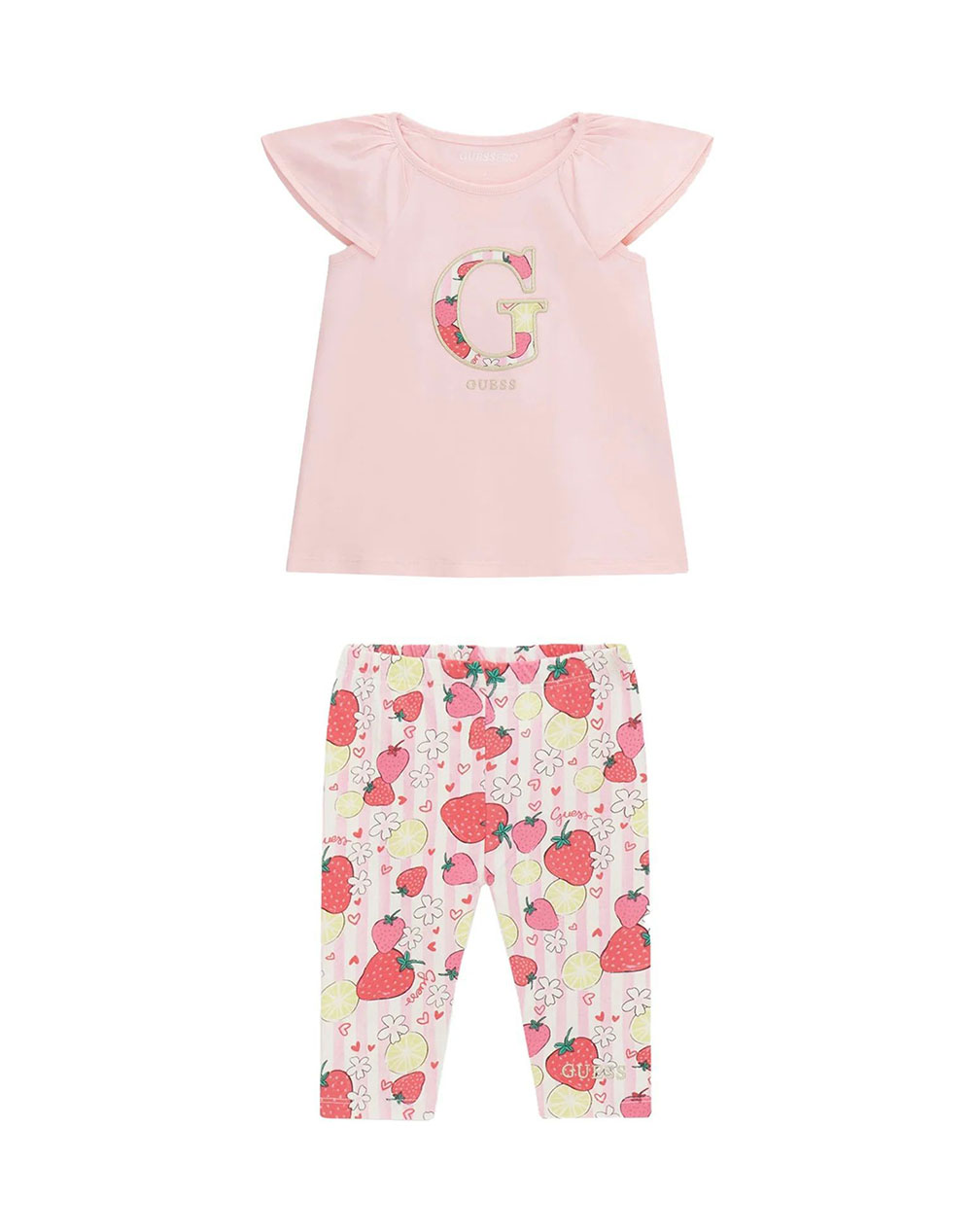 GUESS SET SS T-SHIRT+CAPRI LEGGINGS SET CHILDREN GIRL