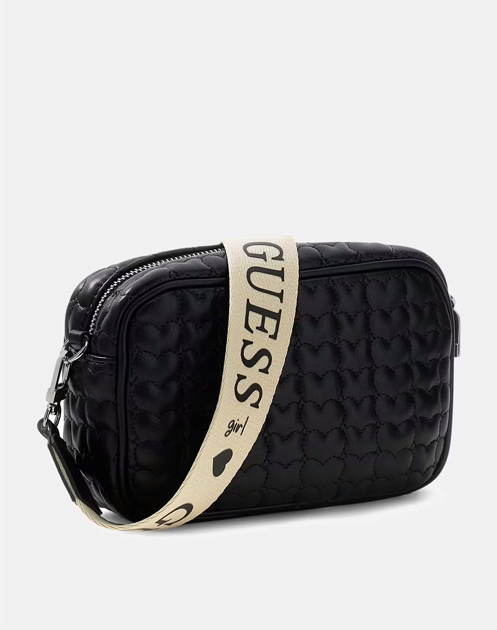 GUESS HEART QUILT CAMERA BAG ЧАНТА CHILD GIRL