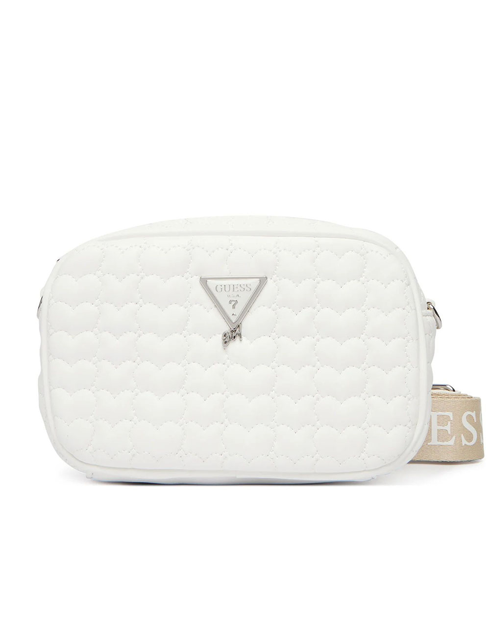 GUESS HEART QUILT CAMERA BAG ЧАНТА CHILD GIRL