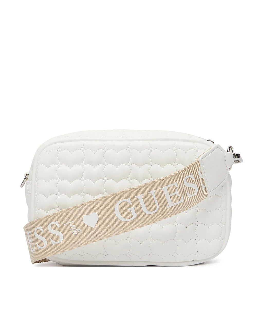 GUESS HEART QUILT CAMERA BAG ЧАНТА CHILD GIRL
