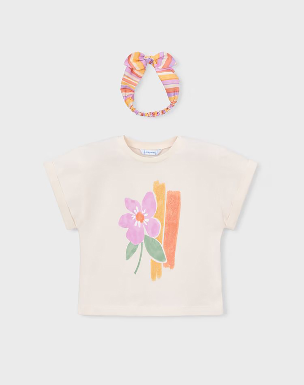 MAYORAL BLOUSE SHORT SLEEVE STRIPS