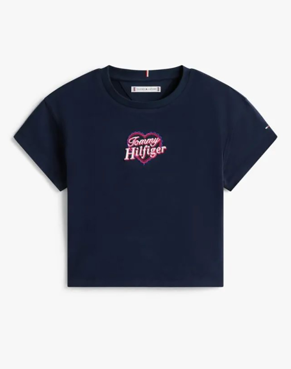 TOMMY HILFIGER TOMMY HEART EMBRO TEE SS