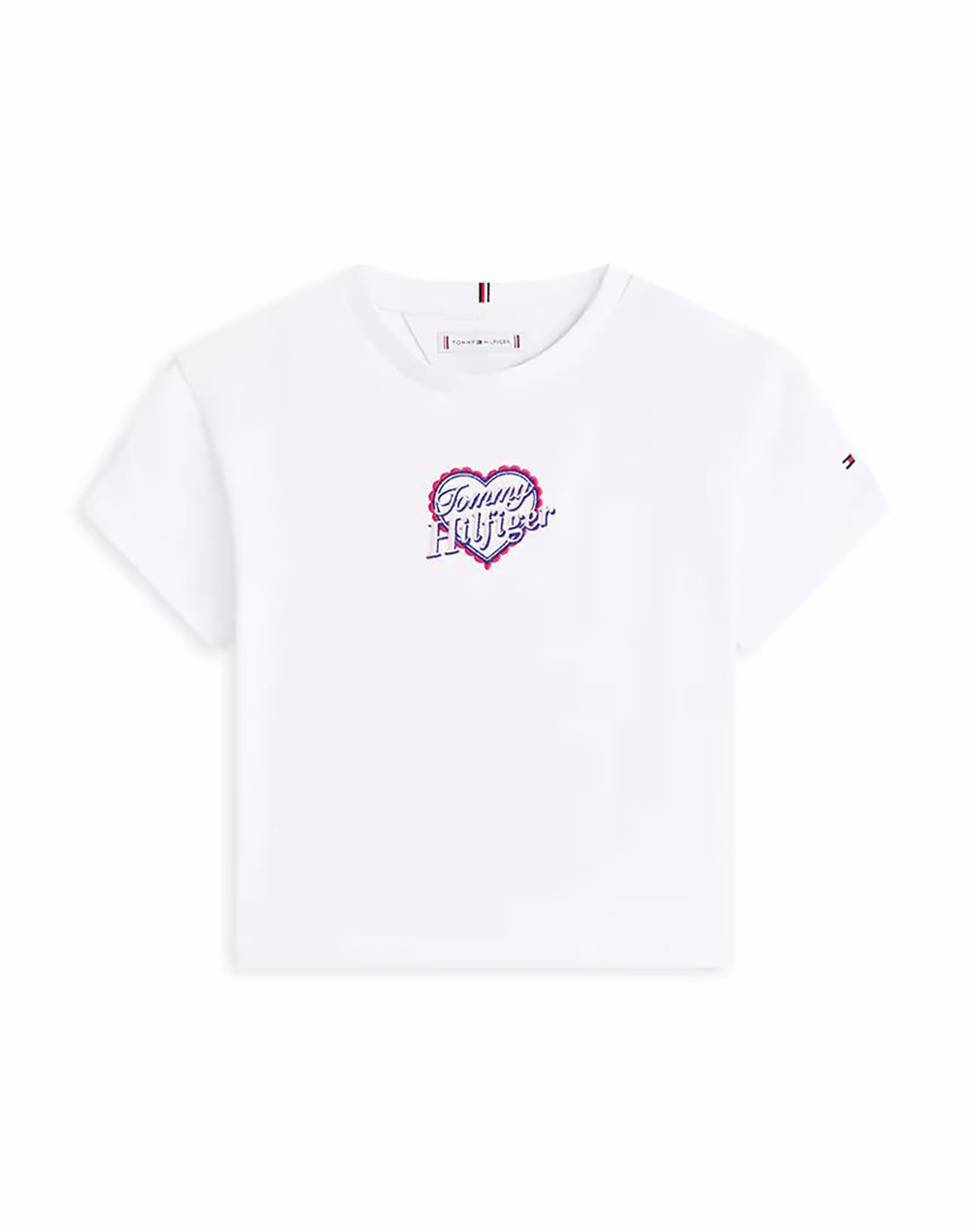TOMMY HILFIGER TOMMY HEART EMBRO TEE SS