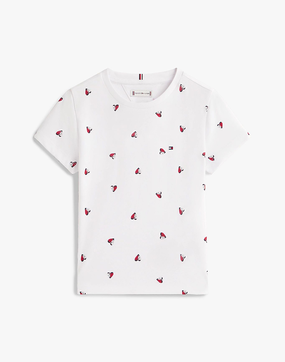 TOMMY HILFIGER LG AOP HEART TEE SS