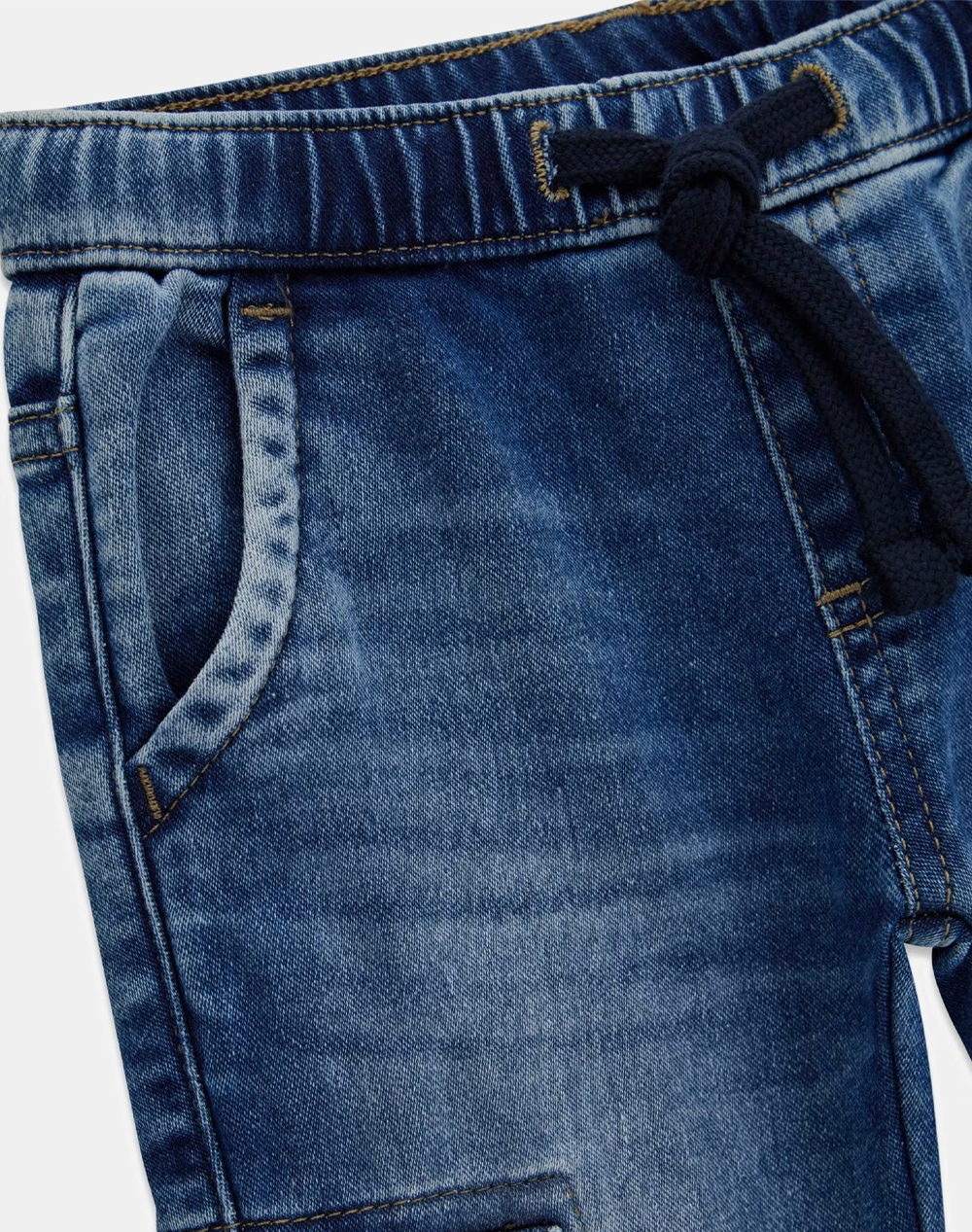 GUESS RELAXED CARGO KNIT DENIM PANTS TROUSERS ДЕТСКИ BOY