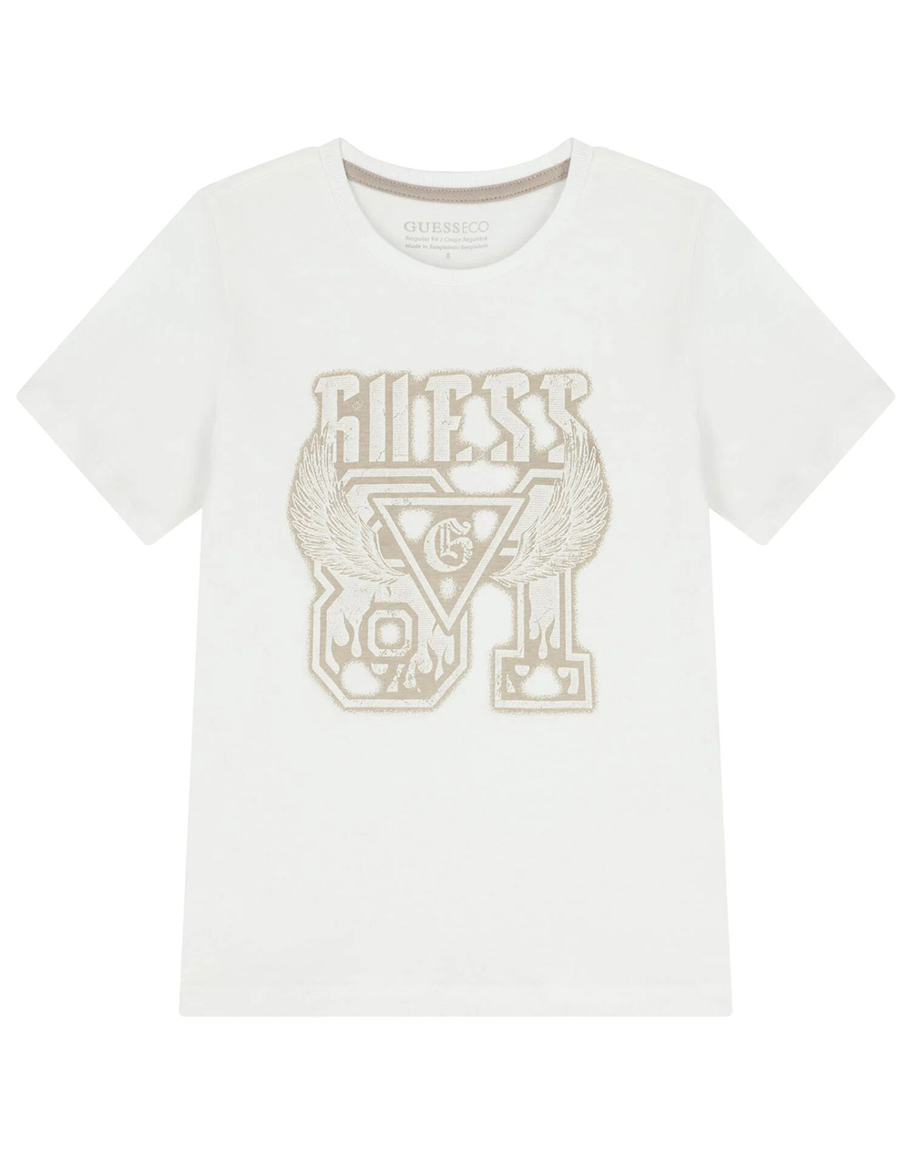 Guess kids ss t-shirtдетска тениска boy male t-shirt бяло