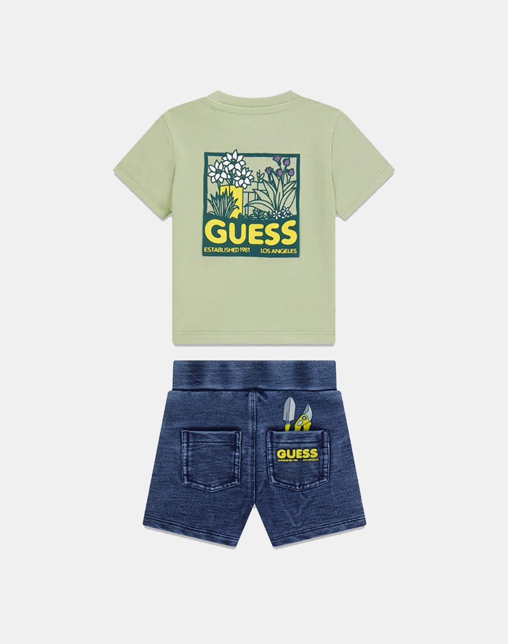 GUESS SET SS T-SHIRT+KNITDENIM SHORT ДЕТСКИ КОМПЛЕКТ BOY
