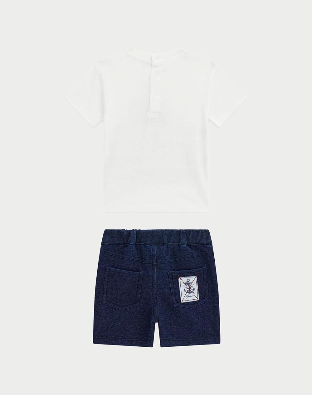 GUESS SET SS T-SHIRT+KNIT DEN SHORTS ДЕТСКИ КОМПЛЕКТ BOY