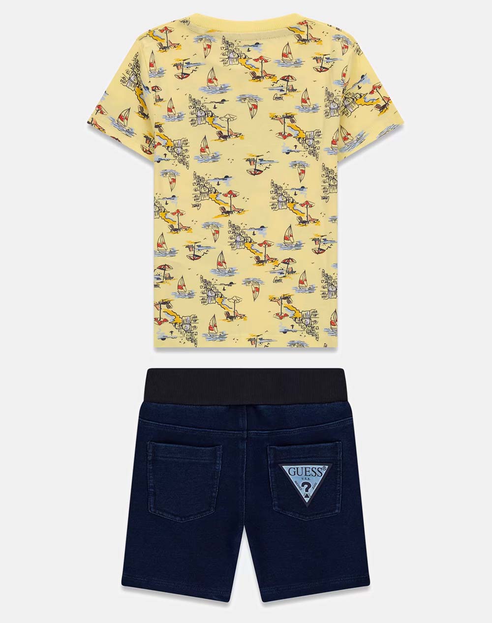 GUESS SET SS T-SHIRT+KNIT DENIM PANT SET CHILDREN BOY