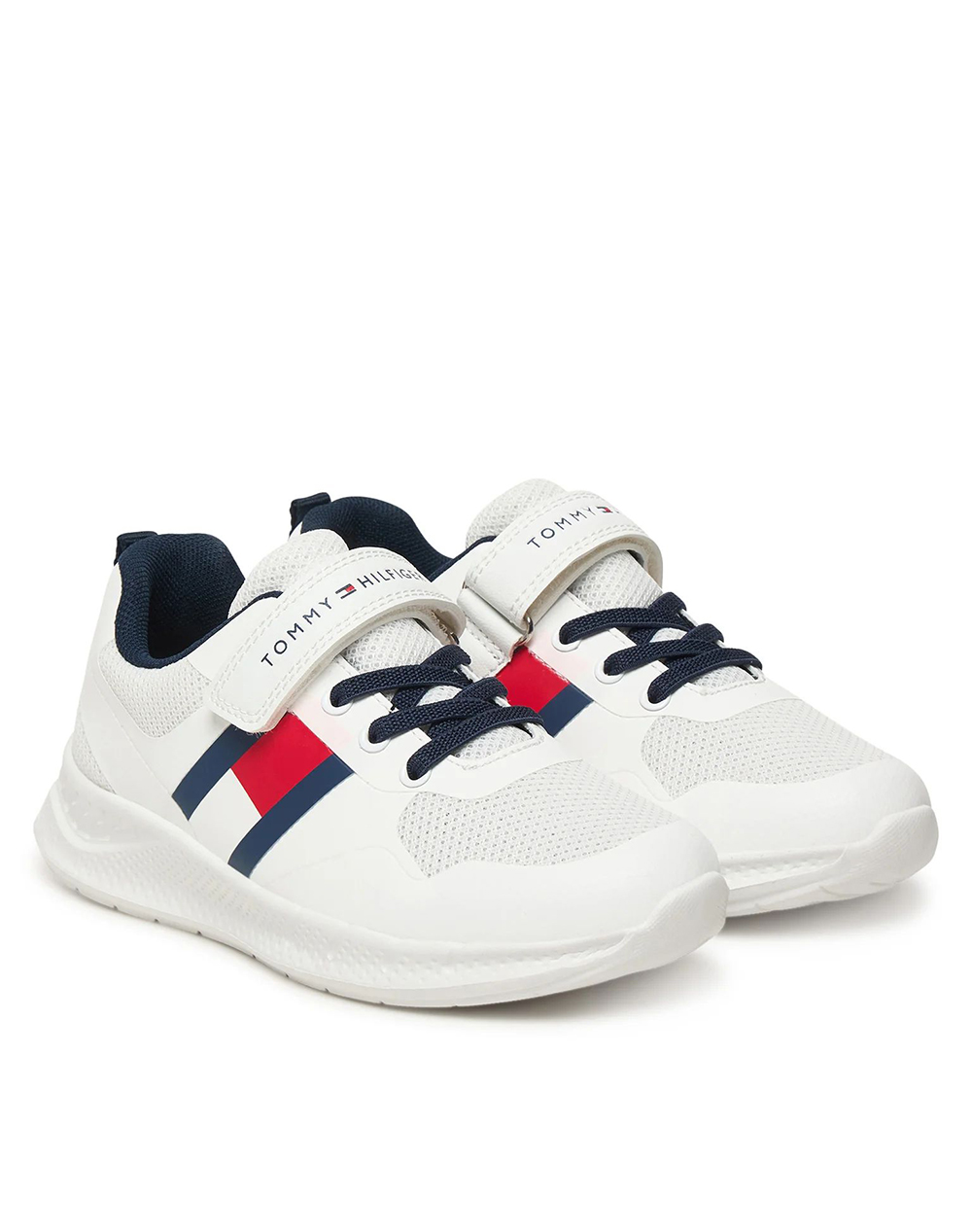TOMMY HILFIGER FLAG LOW CUT LACE-UP/VELCRO SNEAKER
