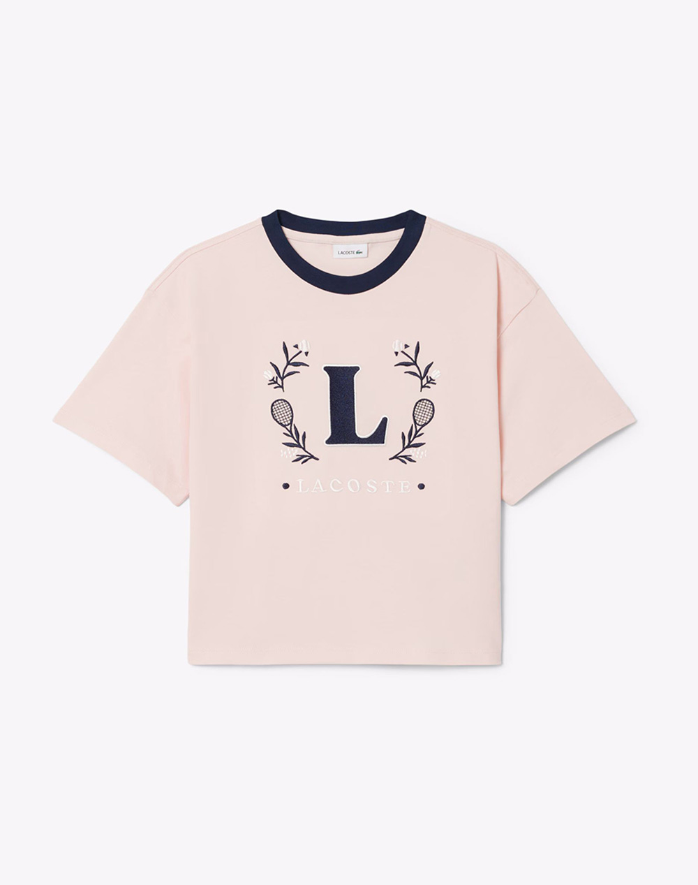 Lacoste блуза km tee-shirt ss unisex блузи светло розово