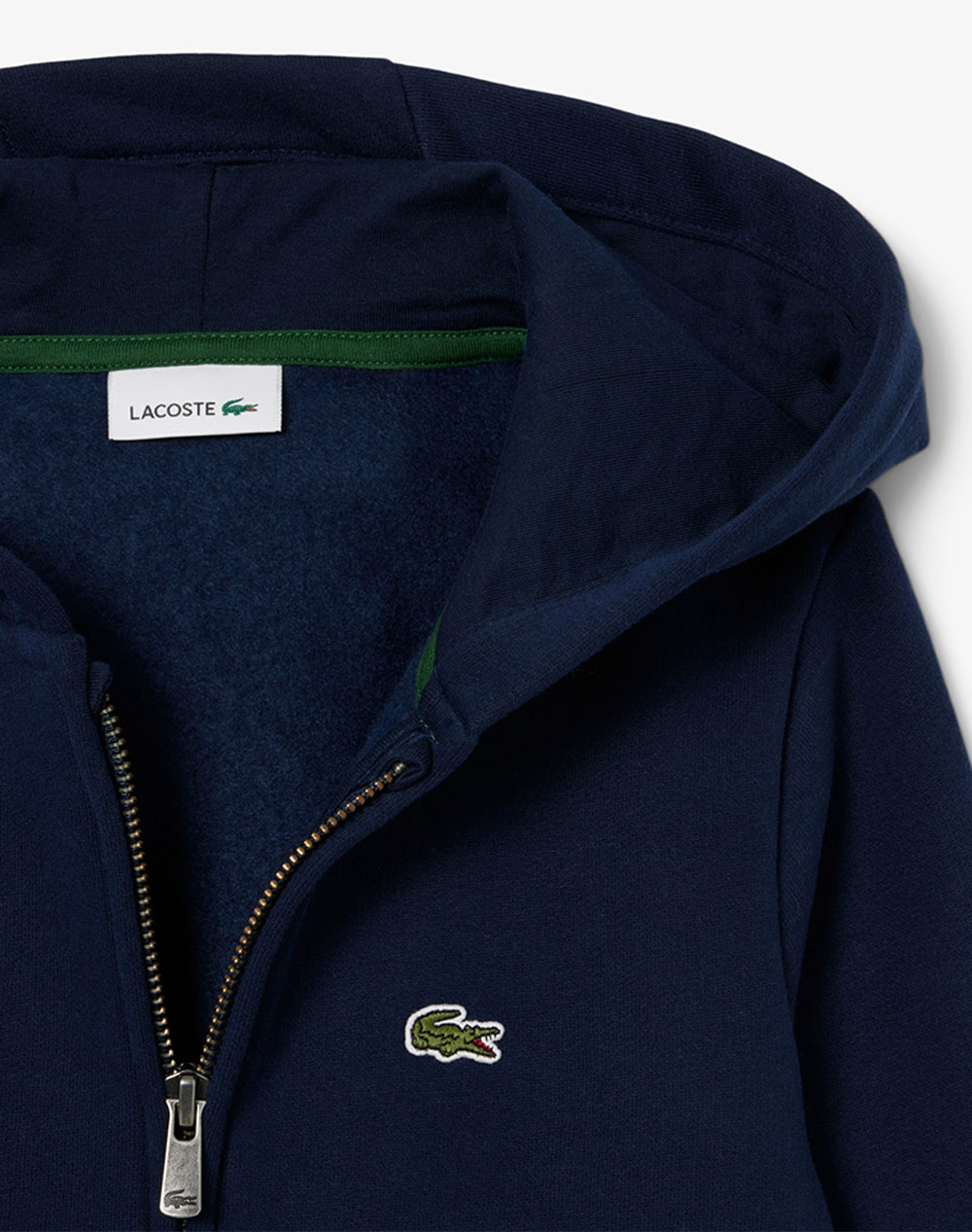 LACOSTE SWEATSHIRT ΜΜ CORE FLEECE FULL ZIP HOODIE