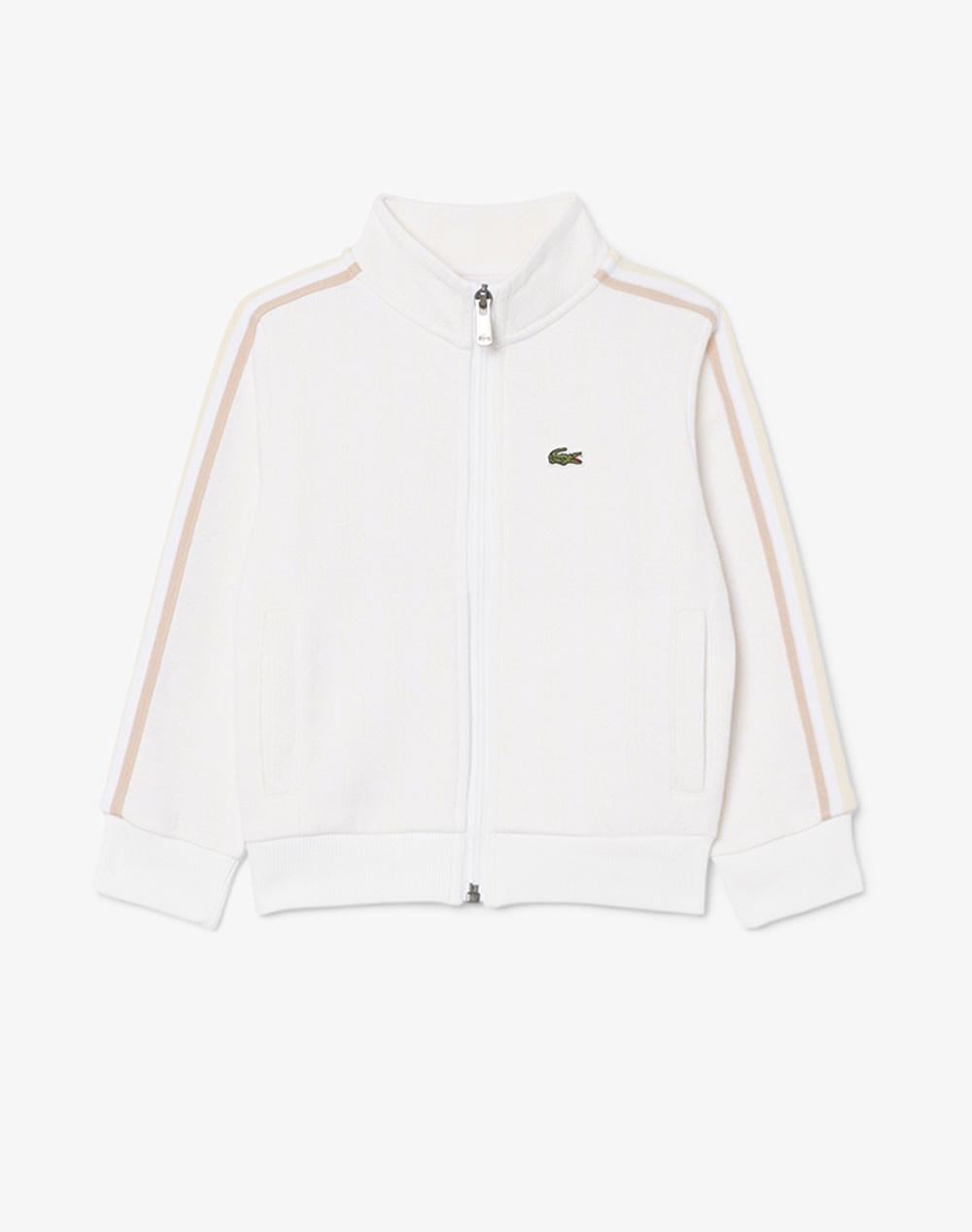 LACOSTE SWEATSHIRT MM MONOGRAM FULL ZIP TOP