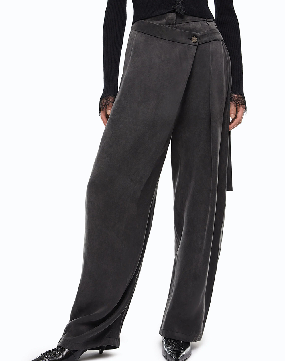 PINKO PESCE PANTALONE TWILL MANO PES