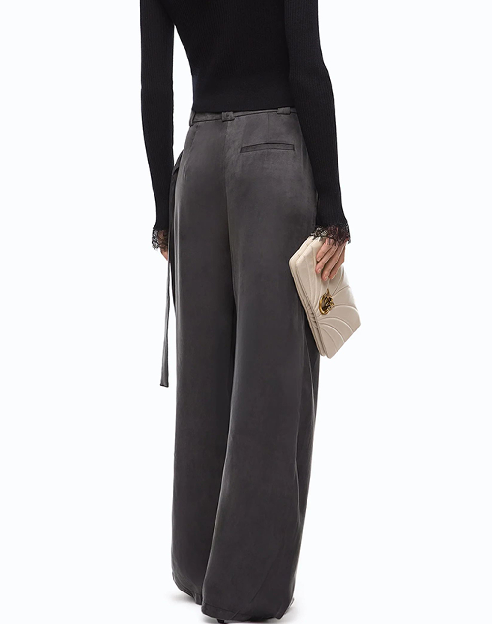 PINKO PESCE PANTALONE TWILL MANO PES