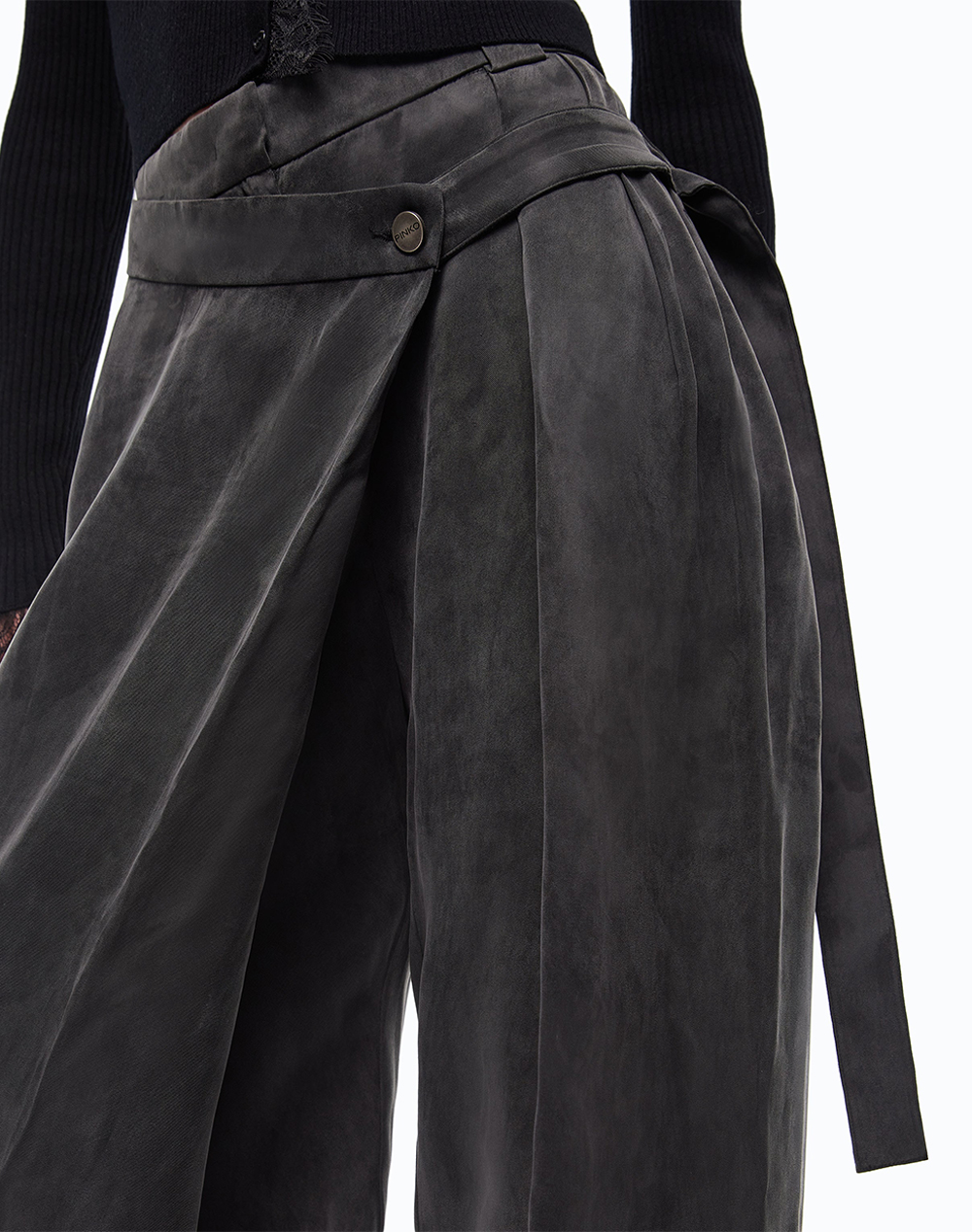 PINKO PESCE PANTALONE TWILL MANO PES