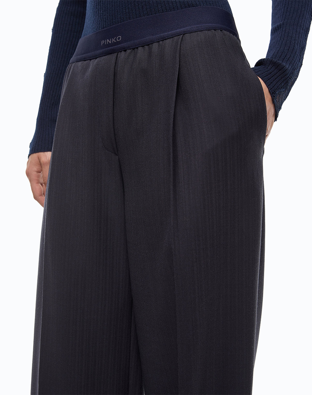 PINKO PHAIUS PANTALONE LANA ARMATURA