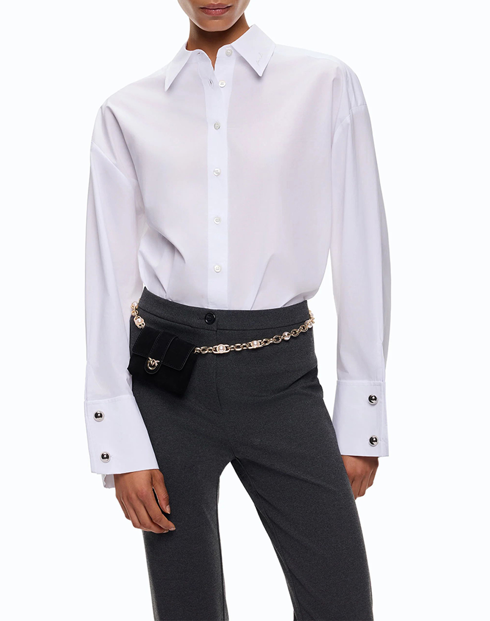PINKO CLEMENTI CAMICIA POPELINE