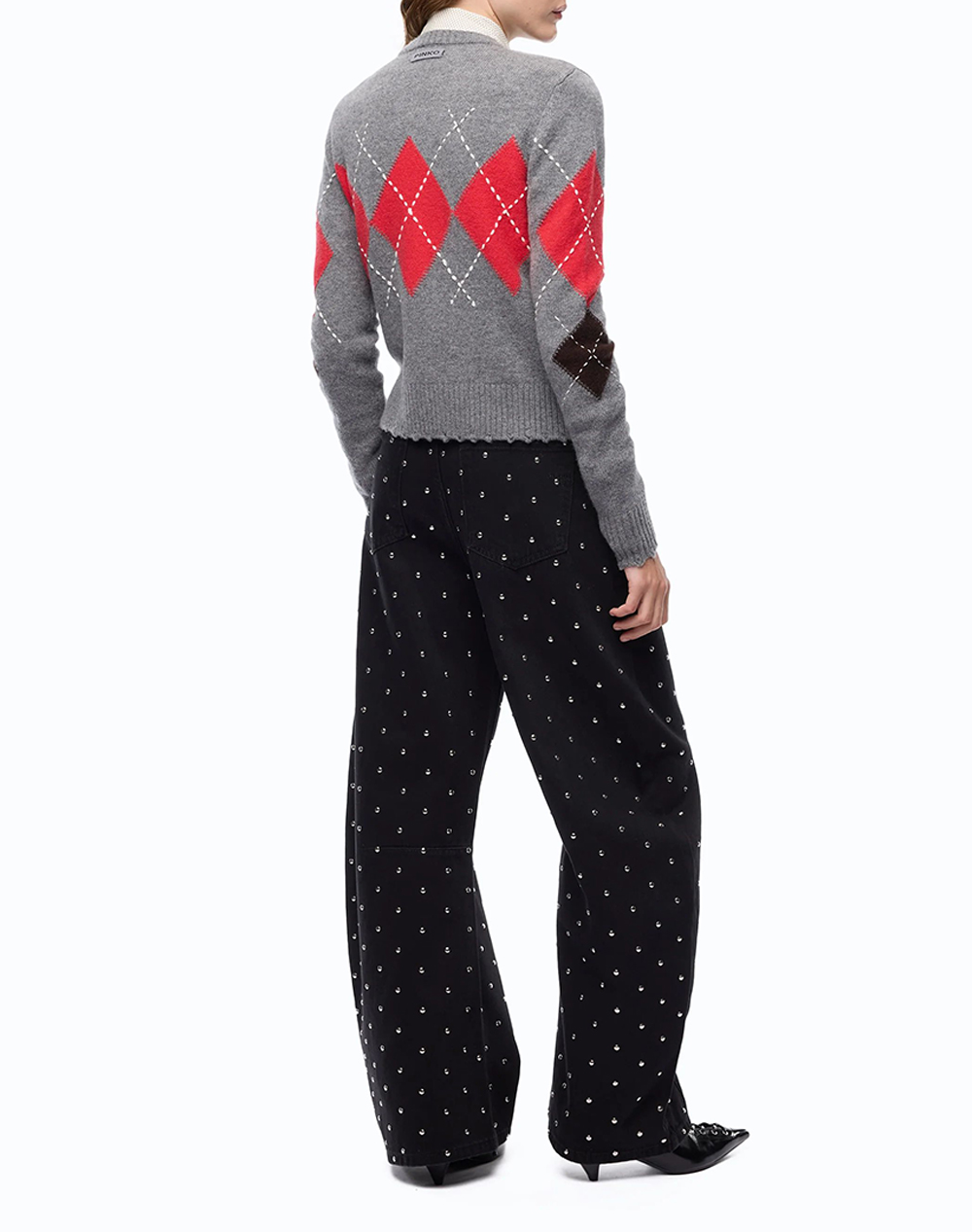 PINKO CARDIFF CARDIGAN ARGYLE CON CL