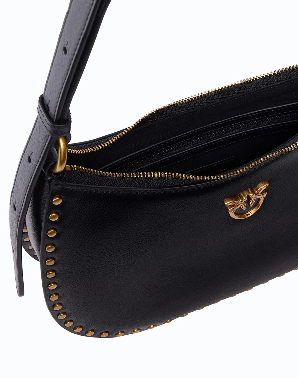 PINKO HALF MOON MINI STUDS VITELLO N