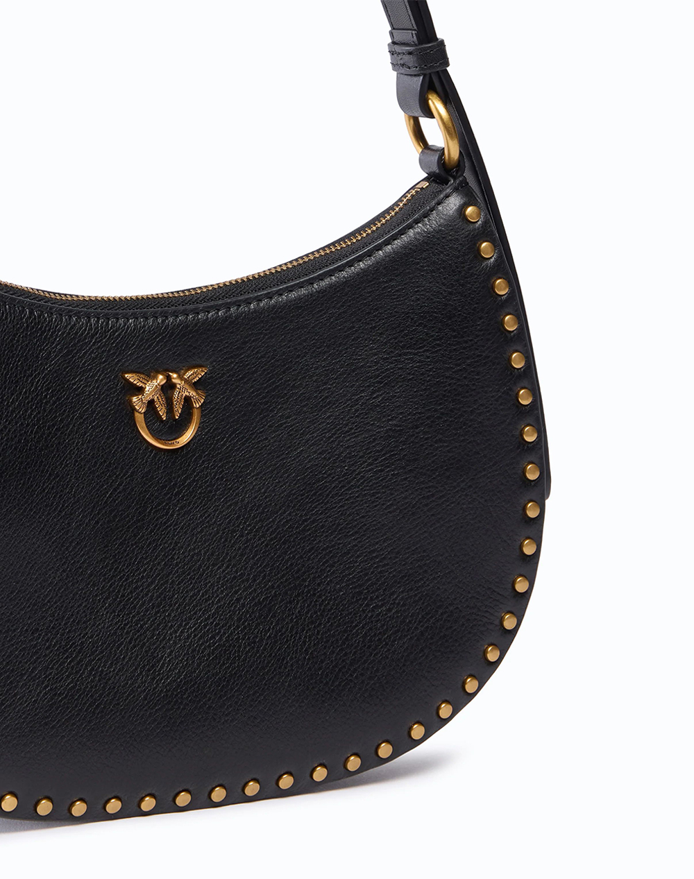 PINKO HALF MOON MINI STUDS VITELLO N