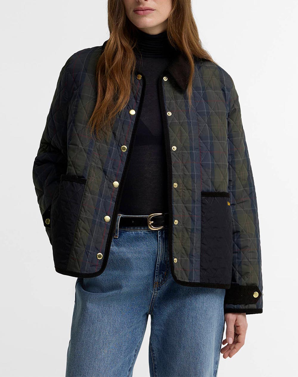 BARBOUR BARBOUR AINSDALE CHECKED QUILTED JACKET