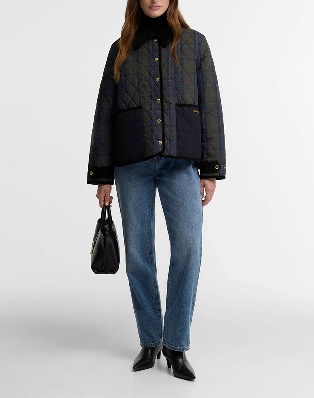 BARBOUR BARBOUR AINSDALE CHECKED QUILTED JACKET