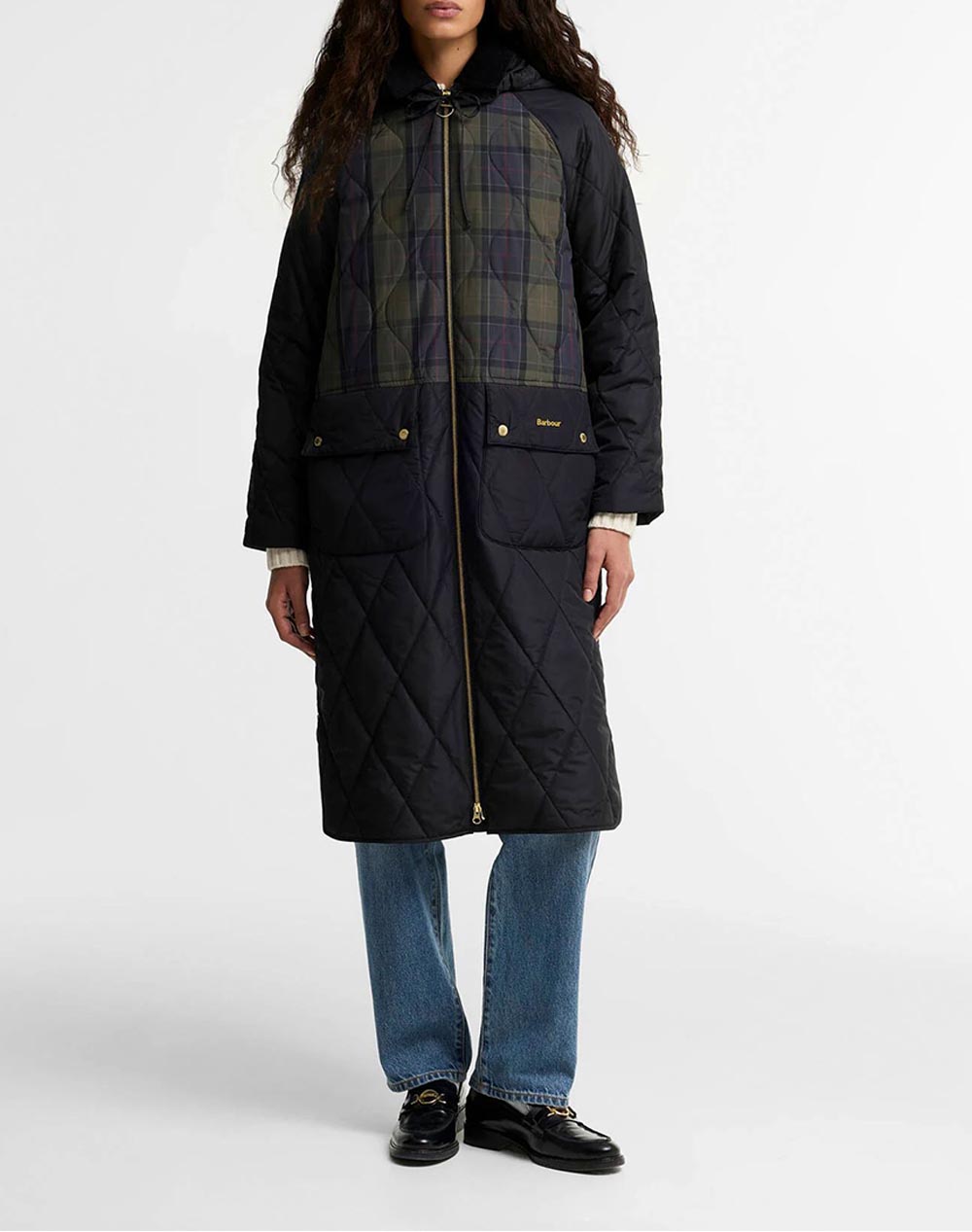 BARBOUR BARBOUR OSBOURNE CHECKED QUILTED JACKET